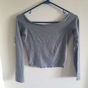 Abercrombie & Fitch Off the Shoulder Crop Top